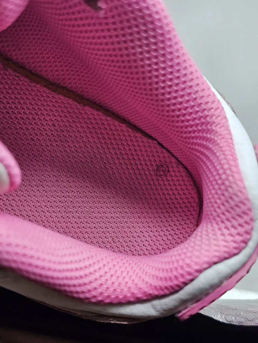 Nike Air Max 90 Girls 12c Shoes Hot Pink Baby White‎ Leather Sneakers Kids Youth